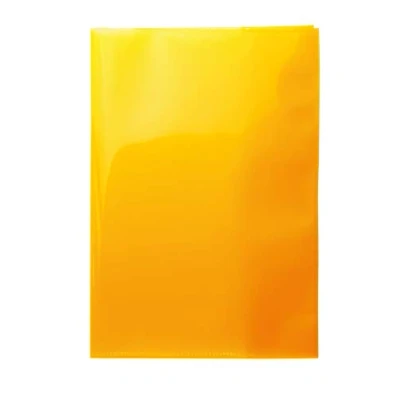 Immagine di HERMA Confezione da 10 copertine trasparenti per quaderni, formato A5, in resistente pellicola di polipropilene, lavabili, extra spesse, colore: arancione 19614