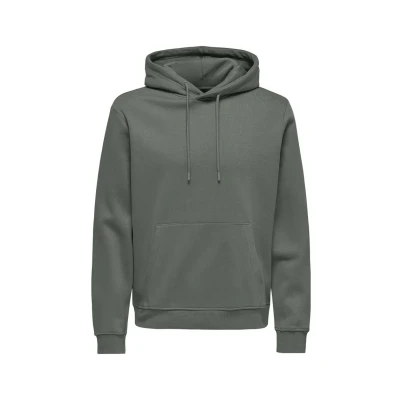 Immagine di Only &amp; Sons Onsconnor Felpa con cappuccio Castor gray, Uomo, Taglia: Small, gray