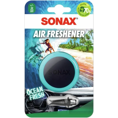 Immagine di SONAX Air Freshener Ocean Fresh (1 pezzo) Garantisce una fragranza intensa e duratura, grazie all&#039; utilizzo di oli profumati alta qualità Art. N. 03640410
