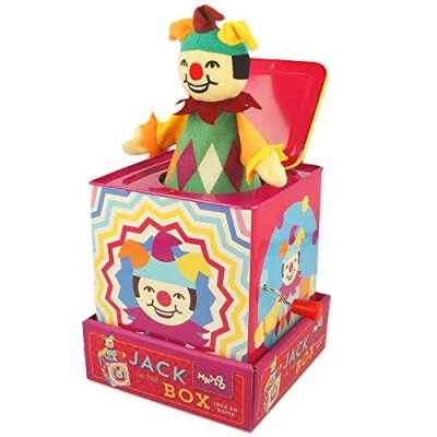 Immagine di Majigg Jester Jack in The Box, Traditional Musical Wind Up Toy, Colore Various, Small, WD211