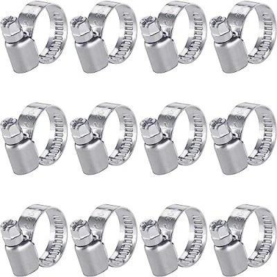 Immagine di Poppstar fascette stringitubo in acciaio inox 12 20mm con larghezza di banda 9mm, W2 (12 pezzi)