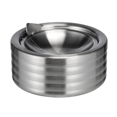 Immagine di Bambelaa! Posacenere antivento, richiudibile, in Acciaio INOX, dall’aspetto elegante, argento, 1 pezzo
