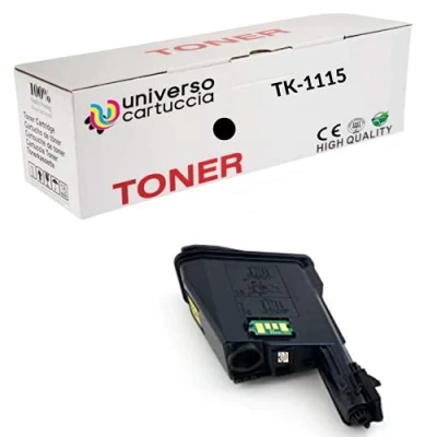 Immagine di UniversoCartuccia Toner Compatibile Kyocera TK 1115 nero. Cartuccia 1T02M50NL1. per stampanti ECOSYS FS 1041, 1220MFP, 1320MFP(1 TK1115)