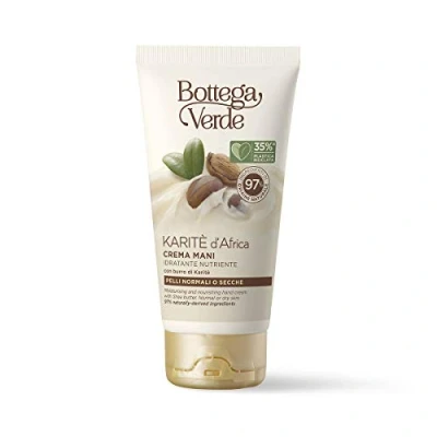 Immagine di Bottega Verde, Karite d&#039;Africa Crema mani idratante nutriente con burro di (75 ml) pelli normali o secche