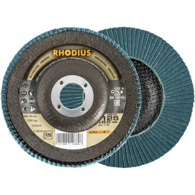 Immagine di Rhodius 211518 LSZ F3 Disco con falde Acciaio inox, 10 pz.