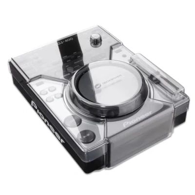 Immagine di Decksaver Cover per Pioneer DJ CDJ 400 Coperchio protettivo in policarbonato super resistente con trasparenza fumé/trasparente, prodotta nel Regno Unito La scelta dei una protezione