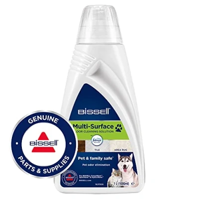 Immagine di BISSELL Multi Surface Pet Per Pavimenti Duri, Legno Massello, Piastrelle, Laminato, Tappetti e Moquette Rimuove le Macchie Rinfresca 1L Compatibile con CrossWave Series 2550