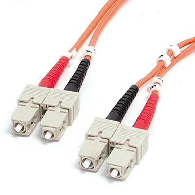 Immagine di StarTech.com Cavo a fibre ottiche multimodale duplex 62.5/125 LSZH SC/SC OM1 SC Fiber Patch Cable (FIBSCSC1), 1 m, arancione