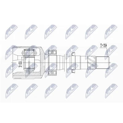 Immagine di NTY NPW RE 076 Kit Giunto Omocinetico Cambio manuale Assale anteriore Dx