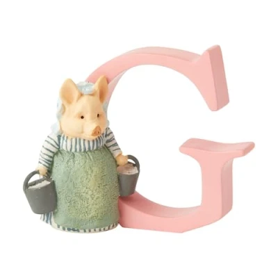 Immagine di Enesco A4999 Beatrix Potter, Aunt Pettitoes Con La Lettera G, Statuetta, Multicolore, 7.8 x 3.8 7 cm