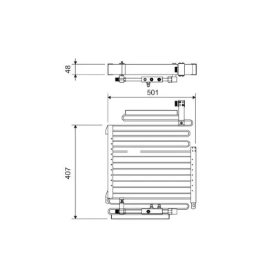 Immagine di VALEO 814288 Condensatore senza essiccatore Alluminio 407 R 134a AUDI: 80 B4 Avant, Sedan