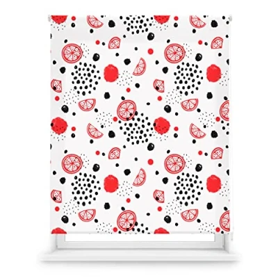 Immagine di Blindecor Digital Cucina Tenda avvolgibile traslucida con stampa digitale modello pompelmo 130 x 180 cm (larghezza per altezza) Dimensioni del tessuto 127 175 Tende finestre