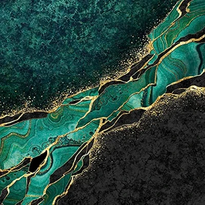 Immagine di Daisy Tovaglioli di carta velina a 3 strati per il pranzo decoupage, 33 x cm, confezione da 20 (marmo malachite)