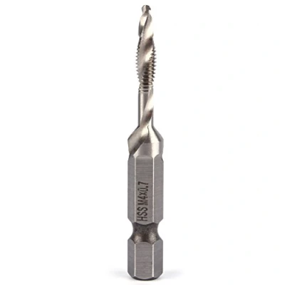 Immagine di Rubinetto esagonale, M4 HSS 1/4 &quot;Con codolo esagonale Punte filettate con filettatura metrica