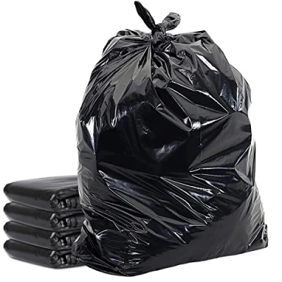 Immagine di HOMESmith Sacchi della spazzatura extra large ed resistenti, colore nero, confezione da 10