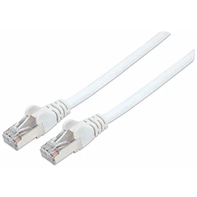 Immagine di Intellinet 741408 RJ45 cavo di rete, patch CAT 6A/7 S/FTP 5.00 m Bianco Privo alogeni 1 pz.