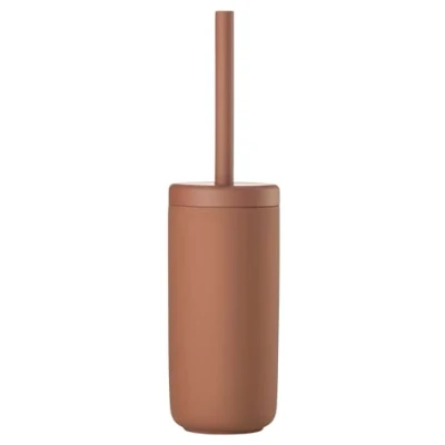 Immagine di Zone Denmark Ume Spazzolino da Toilette Dia, 10 x 38,7 cm, Colore: Ocra Marrone, Gres/Polipropilene, Terracotta, cm