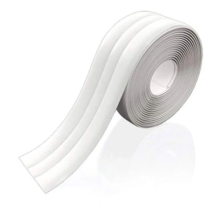 Immagine di Nastro adesivo antimuffa, impermeabile, autoadesivo, che impedisce l&#039;umidità e previene la muffa, per cucina, doccia, pavimento, parete, (1 rotolo da 3,2 m, bianco)