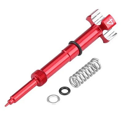 Immagine di Vite Miscela, Set Viti Miscela Aria sostituzione per Carburatore Keihin FCR MX, Carburante(Rosso)