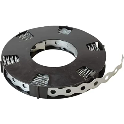 Immagine di Rotolo di nastro fissaggio multiuso, perforato, in acciaio zincato, 12 mm, lungo 10 metri