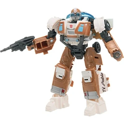 Immagine di Transformers Deluxe Class, action figure convertibile di Wheeljack ispirata al film Transformers: Il Risveglio, da 12,5 cm