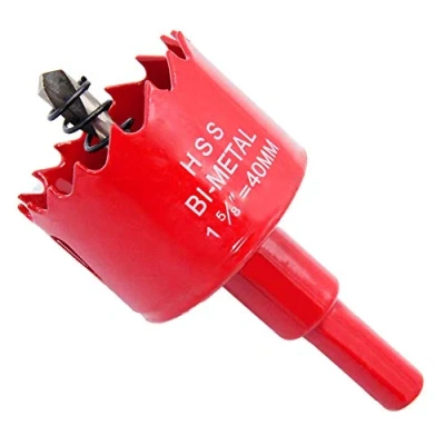 Immagine di 40mm Hole Saw Drill Bit HSS Cutter with Arbor for Wood and Metal LAIWEI (1 9/16&quot;(40mm))