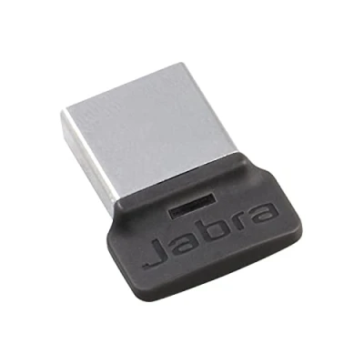 Immagine di Jabra Link 370 USB A Adattatore Bluetooth MS 30 Metri/98 Piedi di Portata Wireless per Cuffie Ottimizzato Microsoft Nero