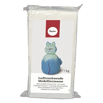 Immagine di Rayher 3450272 Panetto di Pasta Modellabile Indurente all&#039;Aria, Colore Terracotta, 1 Kg, Pronta all&#039;Uso, Senza Cottura, Simile all&#039;Argilla, si Indurisce Priva Crepe