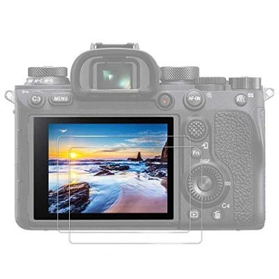 Immagine di JJC [2 Pezzi] Pellicola Protettiva in Vetro Temperato per Sony A9 A9II A7c A7II A7III A7SII A7SIII A7RII A7RIII A7RM3A A7RIV A7RM4A ZV 1, Ultra sottile HD Alta Durezza Infrangibile Anti bolla