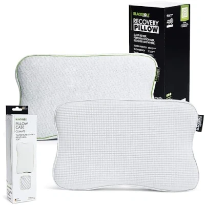 Immagine di BLACKROLL® Recovery Pillow in un set con federa aggiuntiva Climate cuscino ortopedico di supporto al collo schiuma memoria viscosa Made Germany