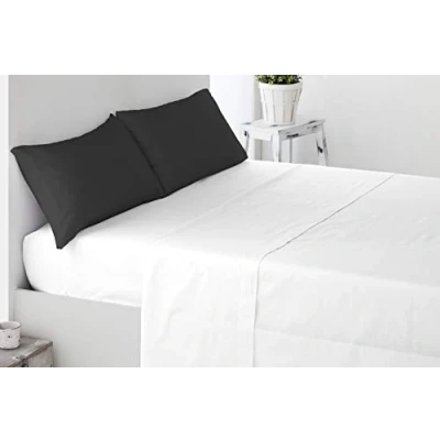 Immagine di Miracle Home Federa per Cuscino, Morbida e Confortevole, Due Pezzi 135 cm Nero