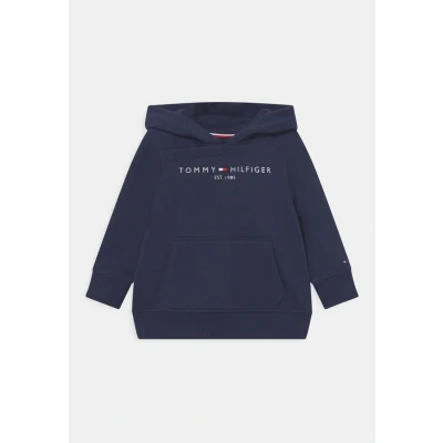 Immagine di Tommy Hilfiger Essential Hoodie Unisex Felpa con cappuccio per bambini, Taglia: 74, Twilight navy