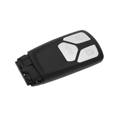Immagine di YINETTECH Guscio per chiave telecomando a 3 pulsanti compatibile con Audi TT A4 A5 Q7 SQ7 RS TTS supporto batteria auto Fob Key Case Ricambio