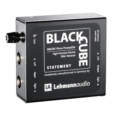 Immagine di Lehmann Statement Black Cube Preamplificatore audio (MM/MC, 103 x 108 45 mm), colore: Nero