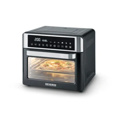 Immagine di SEVERIN Forno tostapane con funzione friggitrice ad aria Cuocere e friggere 2200 W 25 L Nero TO 2077