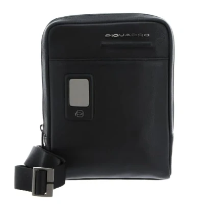 Immagine di Piquadro Akron UMHÄNGETASCHE Leder 17 CM Borsa a tracolla, Uomo, Taglia: One Size, Black