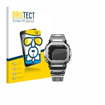 Immagine di brotect Pellicola Protettiva Vetro per Casio G Shock GMW B5000D 1ER Protezione Schermo [Durezza Estrema 9H, Chiaro]