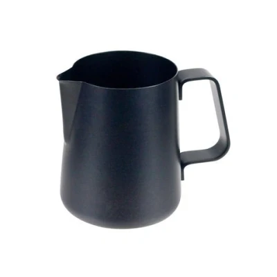 Immagine di ILSA Easy Lattiera Antiaderente per Cappuccino, Nera, Acciaio Inox 18/8, Capacità 100 cl, Tazze 10