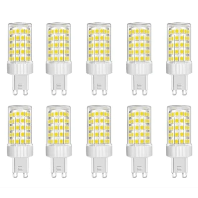 Immagine di ZFQ Lampadine LED G9 da 10W equivalenti a 100W Alogene, Bianco Freddo 6000K, 1000 lm, Angolo di Diffusione 360, Ultra Luminose, AC 220 240V, Senza Sfarfalli, Non Dimmerabili, Confezione 10