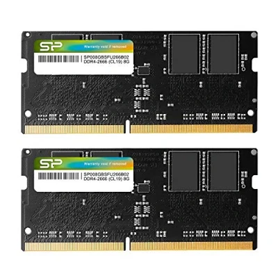 Immagine di Silicon Power Memoria DDR4 da 16 GB (8 GBx2), 2666 MHz, 260 Pin, CL19, 1,2 V, SODIMM, Compatibile con Piattaforme Intel Skylake X/schede Madri CPU Kaby Lake X