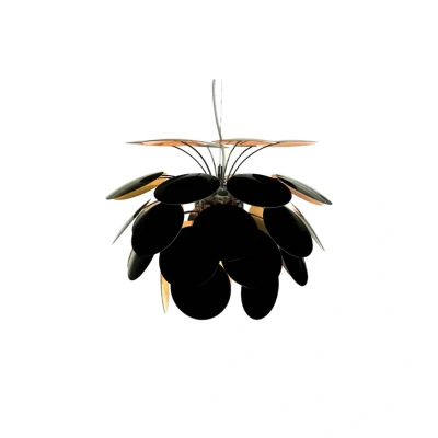 Immagine di MARSET Lampada a sospensione Discocó Ø 35 cm nero/oro