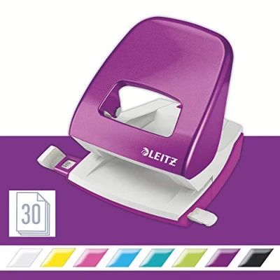 Immagine di Leitz Perforatore in Metallo NeXXt WOW, fino a 30 Fogli, Box, Viola