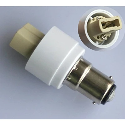 Immagine di 2 adattatori B15 B15D / BA15D su attacco G9 Convertitore per a perno alogeno