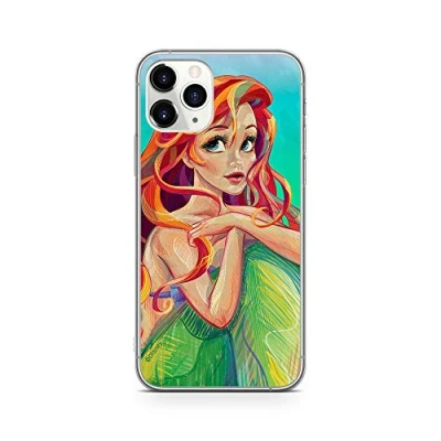 Immagine di Ert Group custodia per cellulare Apple Iphone 11 PRO MAX originale e con licenza ufficiale Disney, modello Ariel 004 adattato in modo ottimale alla forma dello smartphone, TPU