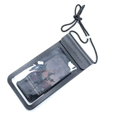 Immagine di BAIWOAK custodia impermeabile IPX8, per telefono iPhone 14 Pro Max/14 Plus/13 Max/13 Pro/12 Max/11 Max/Xs Max/XR a 7 pollici nuotare kayak, Nero, Classico