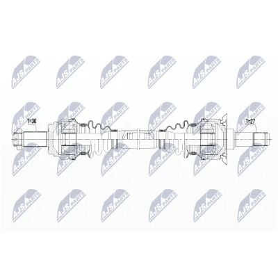 Immagine di NTY NPW BM 093 Albero motore / Semiasse Assale posteriore Dx 824 BMW: X3