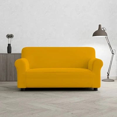 Immagine di MB HOME BASIC Copridivano “più Bello, Giallo, 2 Posti