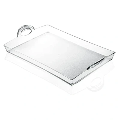 Immagine di Guzzini Happy Hour Vassoio rettangolare, Plastica, Trasparente, 54 x 33.5 h8.7 cm