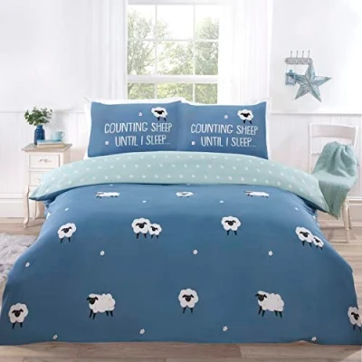 Immagine di Rapport Home Counting Sheep Set copripiumino (singolo, blu)