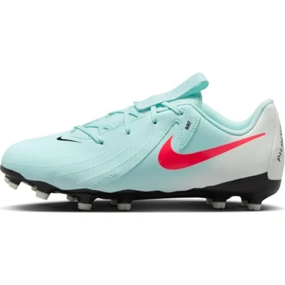 Immagine di Nike Performance JR Phantom GX II Academy FG/MG Unisex Scarpe da calcetto con tacchetti per bambini, Taglia: 35, Mint/atomic red/off noir